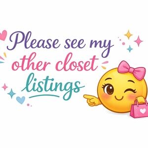 Hello, welcome! Please check out my closet for some great deals!